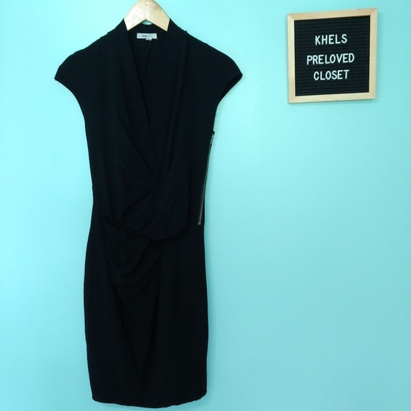 Helmut Lang Knee Length Dress, Black Size 0 - Picture 4 of 16